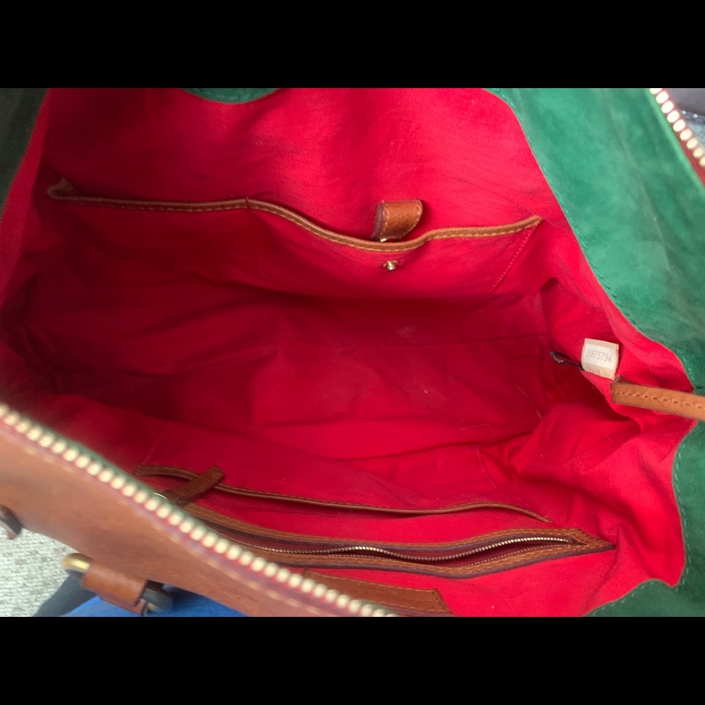 Dooney & Bourke Leather Florentine Satchel/Wallet - Picture 4 of 8